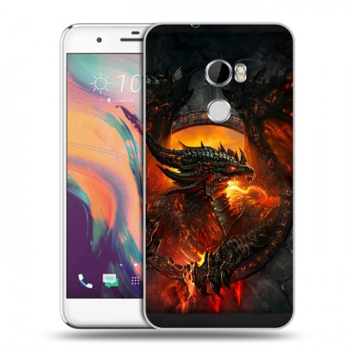 Дизайнерский пластиковый чехол для HTC One X10 World of warcraft