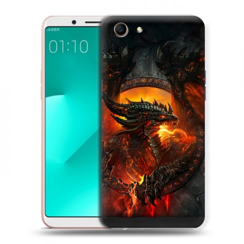 Дизайнерский пластиковый чехол для OPPO A83 World of warcraft