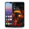 Дизайнерский силиконовый с усиленными углами чехол для Huawei P20 Pro World of warcraft