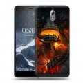 Дизайнерский силиконовый чехол для Nokia 3.1 World of warcraft