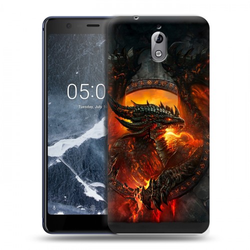 Дизайнерский силиконовый чехол для Nokia 3.1 World of warcraft