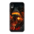 Дизайнерский пластиковый чехол для Iphone Xr World of warcraft