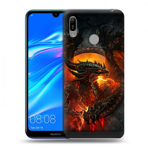 Дизайнерский пластиковый чехол для Huawei Y6 (2019) World of warcraft