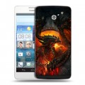 Дизайнерский пластиковый чехол для Huawei Ascend D2 World of warcraft