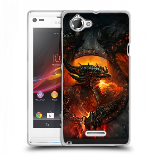 Дизайнерский пластиковый чехол для Sony Xperia L World of warcraft