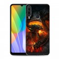 Дизайнерский пластиковый чехол для Huawei Y6p World of warcraft