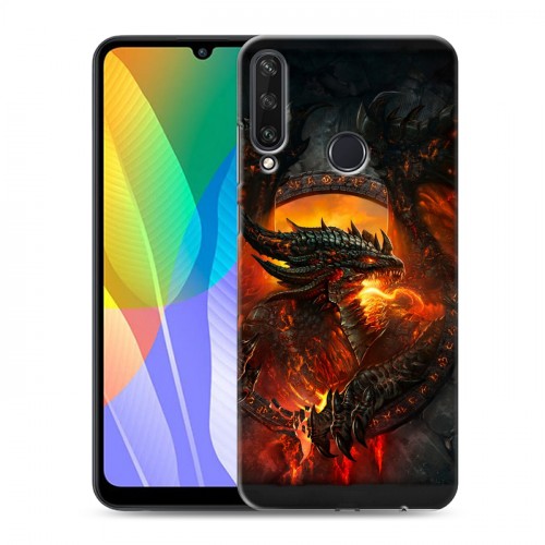 Дизайнерский пластиковый чехол для Huawei Y6p World of warcraft