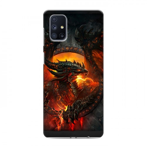 Дизайнерский пластиковый чехол для Samsung Galaxy M51 World of warcraft