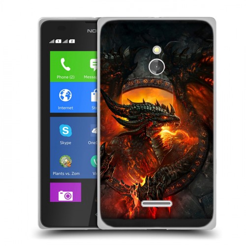 Дизайнерский силиконовый чехол для Nokia XL World of warcraft