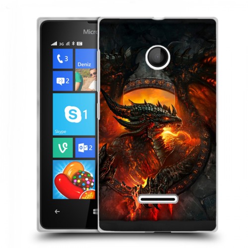 Дизайнерский пластиковый чехол для Microsoft Lumia 435 World of warcraft