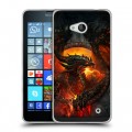 Дизайнерский пластиковый чехол для Microsoft Lumia 640 World of warcraft