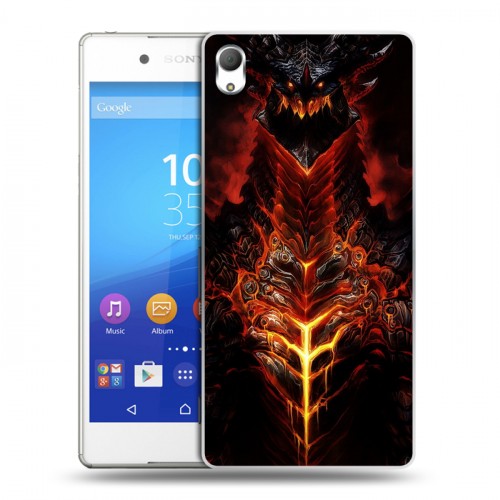 Дизайнерский пластиковый чехол для Sony Xperia Z3+ World of warcraft