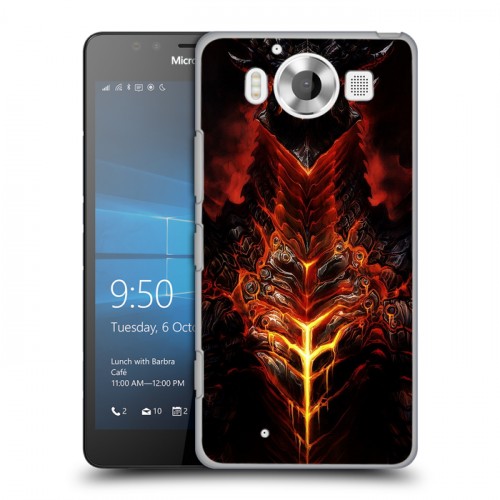 Дизайнерский пластиковый чехол для Microsoft Lumia 950 World of warcraft