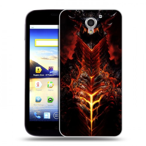 Дизайнерский пластиковый чехол для ZTE Blade A510 World of warcraft