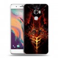 Дизайнерский пластиковый чехол для HTC One X10 World of warcraft