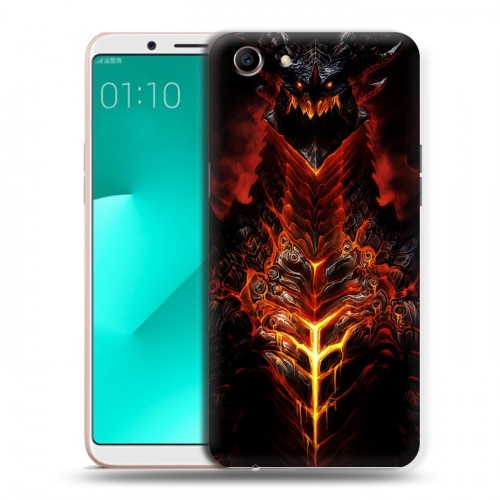 Дизайнерский пластиковый чехол для OPPO A83 World of warcraft