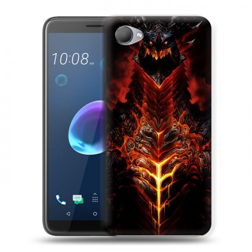 Дизайнерский пластиковый чехол для HTC Desire 12 World of warcraft