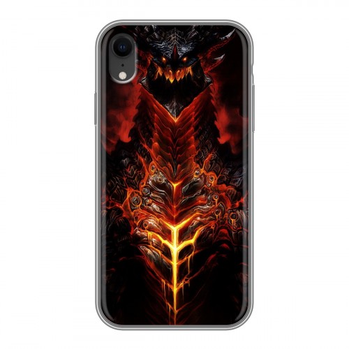 Дизайнерский силиконовый чехол для Iphone Xr World of warcraft