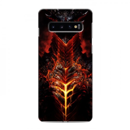 Дизайнерский силиконовый чехол для Samsung Galaxy S10 World of warcraft