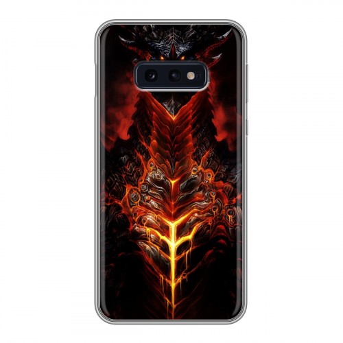 Дизайнерский силиконовый чехол для Samsung Galaxy S10e World of warcraft