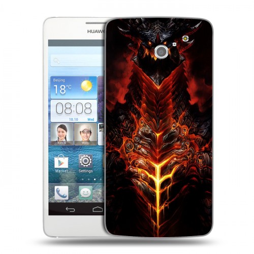 Дизайнерский пластиковый чехол для Huawei Ascend D2 World of warcraft