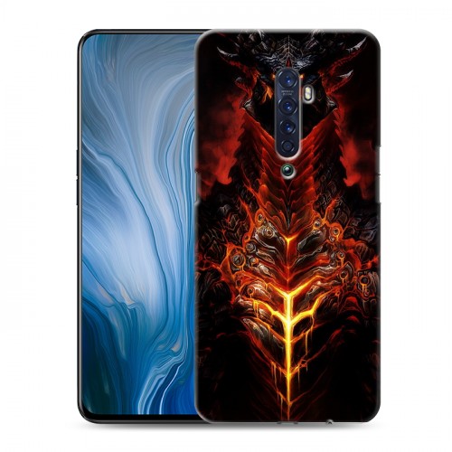 Дизайнерский пластиковый чехол для OPPO Reno2 Z World of warcraft