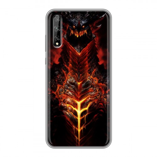 Дизайнерский силиконовый чехол для Huawei Y8p World of warcraft