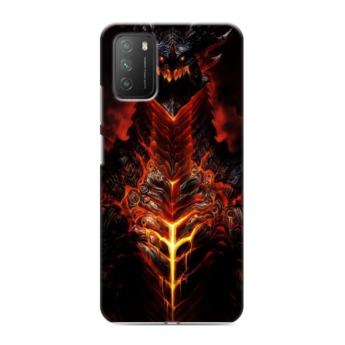 Дизайнерский пластиковый чехол для Xiaomi Poco M3 World of warcraft