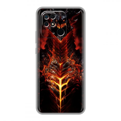 Дизайнерский силиконовый чехол для Xiaomi Redmi 10C World of warcraft