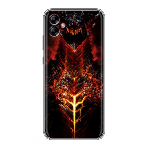 Дизайнерский силиконовый чехол для Samsung Galaxy A04e World of warcraft