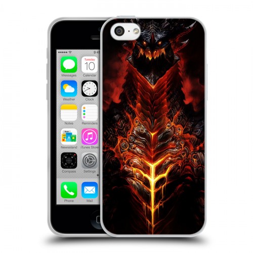 Дизайнерский пластиковый чехол для Iphone 5c World of warcraft