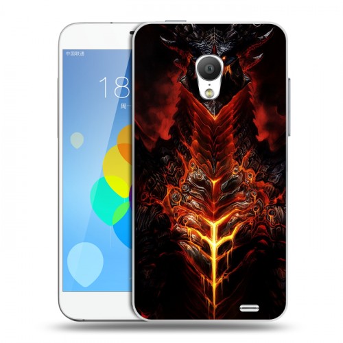 Дизайнерский силиконовый чехол для  Meizu MX3 World of warcraft