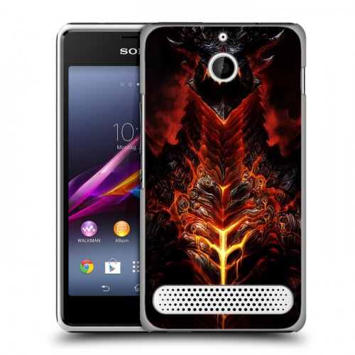 Дизайнерский силиконовый чехол для Sony Xperia E1 World of warcraft