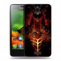 Дизайнерский пластиковый чехол для Lenovo S660 World of warcraft