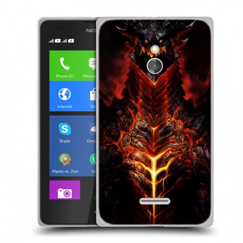 Дизайнерский силиконовый чехол для Nokia XL World of warcraft