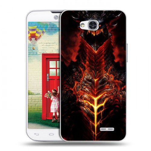 Дизайнерский пластиковый чехол для LG L80 World of warcraft