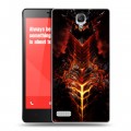 Дизайнерский силиконовый чехол для Xiaomi RedMi Note World of warcraft