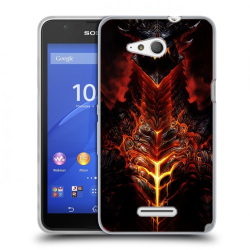 Дизайнерский пластиковый чехол для Sony Xperia E4g World of warcraft