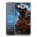 Дизайнерский пластиковый чехол для Microsoft Lumia 950 World of warcraft