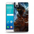 Дизайнерский пластиковый чехол для Huawei ShotX World of warcraft