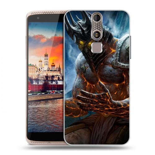 Дизайнерский пластиковый чехол для ZTE Axon Mini World of warcraft