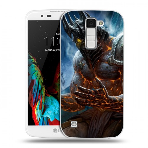 Дизайнерский пластиковый чехол для LG K10 World of warcraft