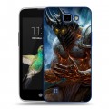 Дизайнерский пластиковый чехол для LG K4 World of warcraft