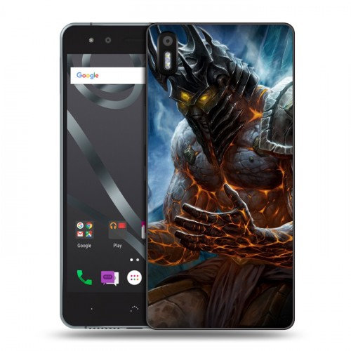 Дизайнерский пластиковый чехол для BQ Aquaris X5 World of warcraft