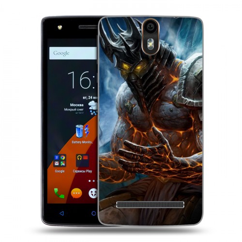 Дизайнерский силиконовый чехол для Wileyfox Storm World of warcraft