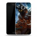 Дизайнерский пластиковый чехол для Samsung Galaxy C5 World of warcraft