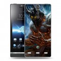 Дизайнерский пластиковый чехол для Sony Xperia S World of warcraft