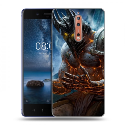 Дизайнерский пластиковый чехол для Nokia 8 World of warcraft