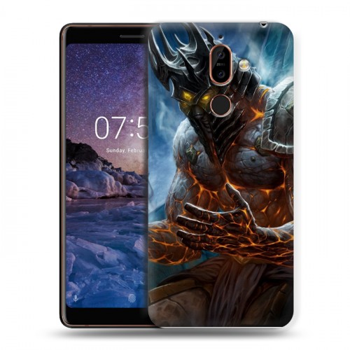 Дизайнерский пластиковый чехол для Nokia 7 Plus World of warcraft