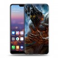 Дизайнерский силиконовый с усиленными углами чехол для Huawei P20 Pro World of warcraft